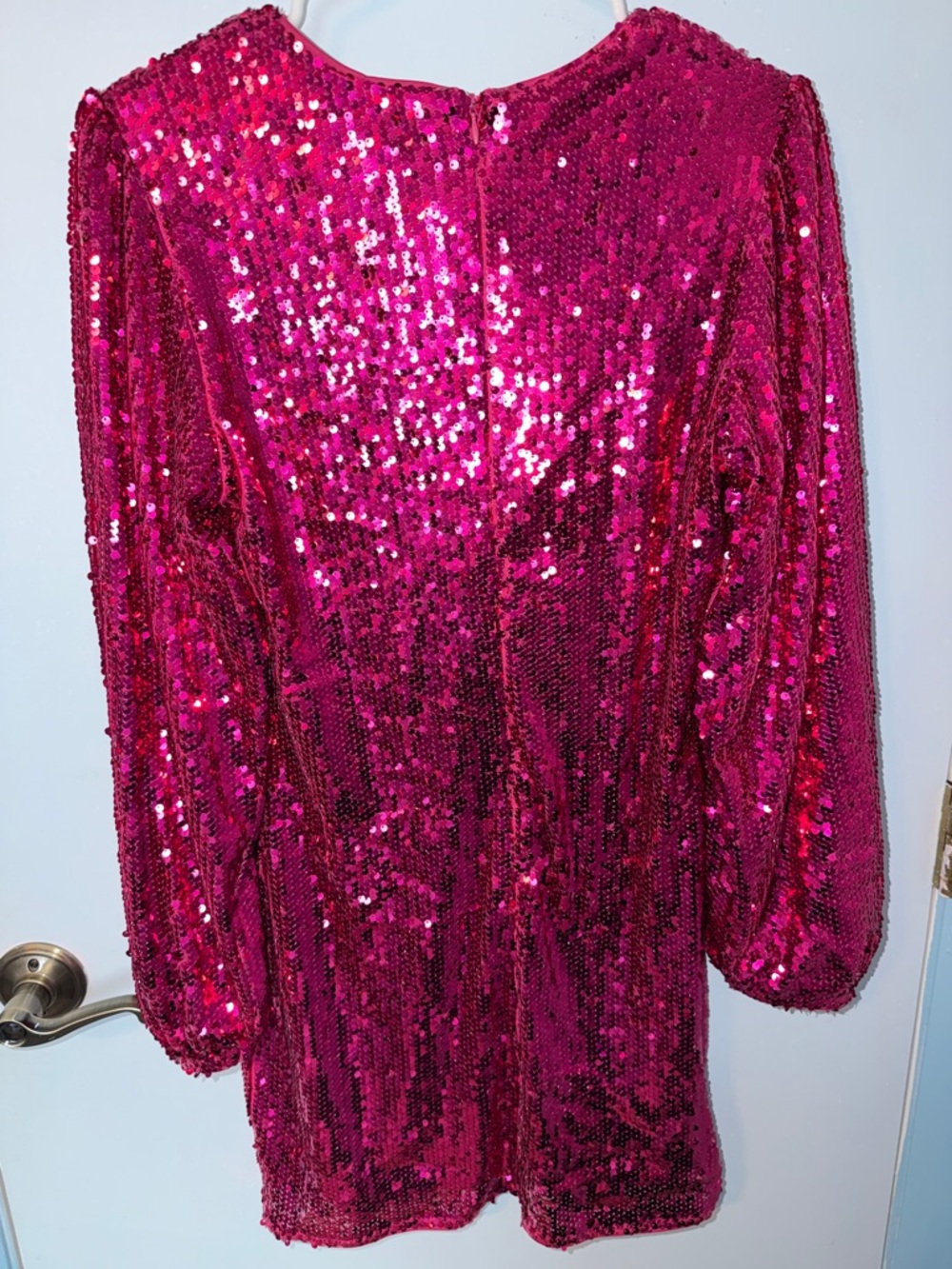 Fashion Nova Hot Pink Sequin Mini Dress - Picture 4 of 5